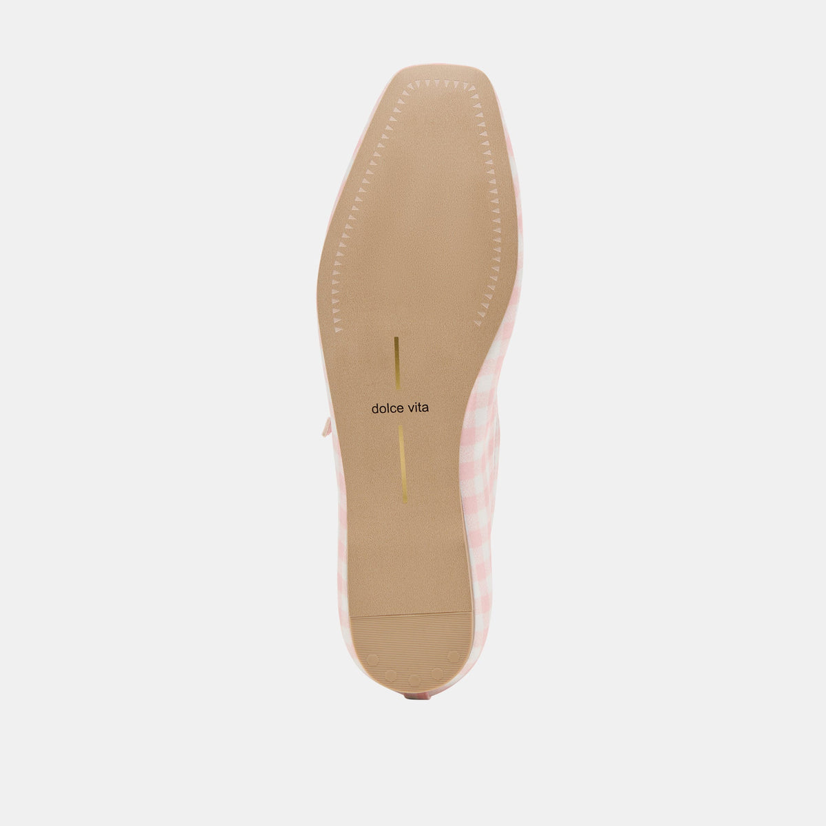 Dolce Vita SHOES | Reyes X Byrdie Golf Pink Plaid Gingham Wide Ballet Flats