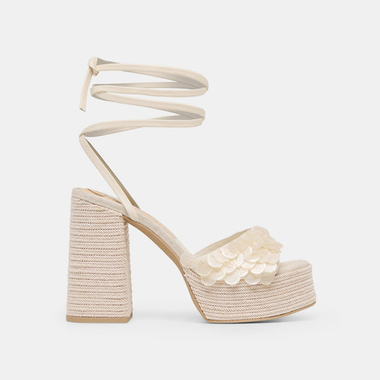 Dolce Vita SHOES | Dorthy Confetti Ivory Leather Heels
