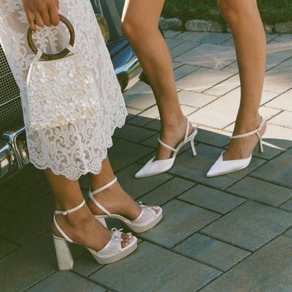 Dolce Vita SHOES | Pandor White Tulle Heels
