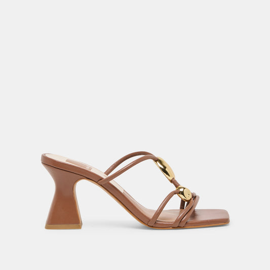 Dolce Vita SHOES | Alayna Cognac Leather Heels