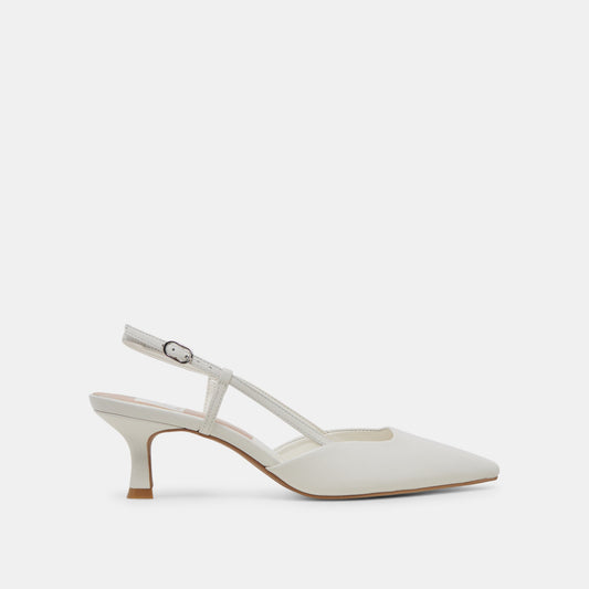 Dolce Vita SHOES | Odela White Leather Heels
