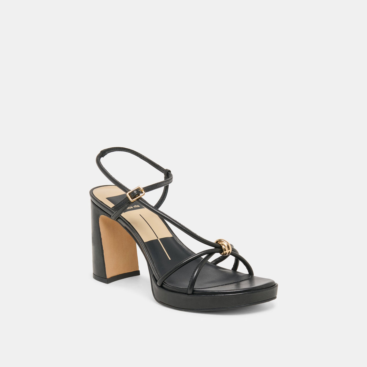 Dolce Vita SHOES | Odete Black Leather Heels