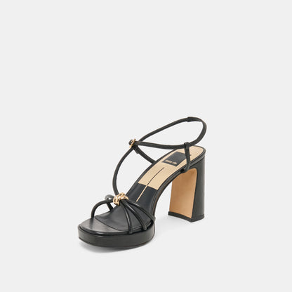 Dolce Vita SHOES | Odete Black Leather Heels