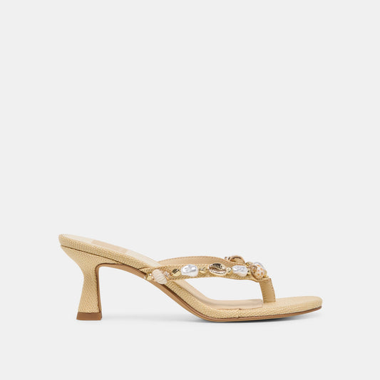 Dolce Vita SHOES | Daksie Lt Natural Raffia Heels