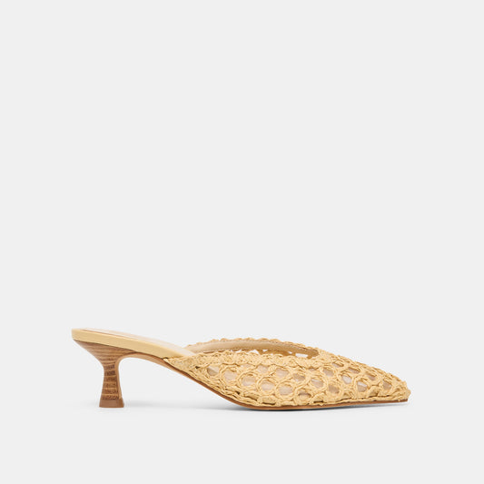 Dolce Vita SHOES | Cleo Loop Natural Raffia Heels