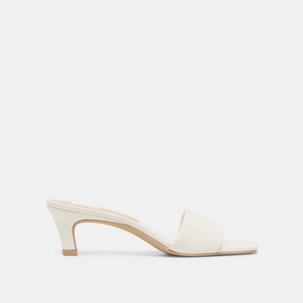 Dolce Vita SHOES | Rexa True White Leather Heels