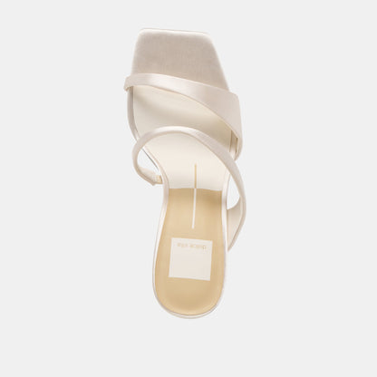 Dolce Vita SHOES | Icelyn Ivory Satin Heels