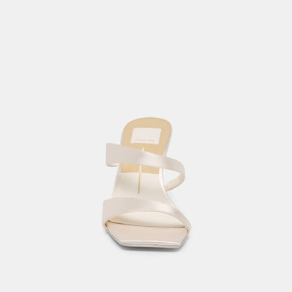 Dolce Vita SHOES | Icelyn Ivory Satin Heels