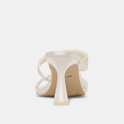 Dolce Vita SHOES | Icelyn Ivory Satin Heels