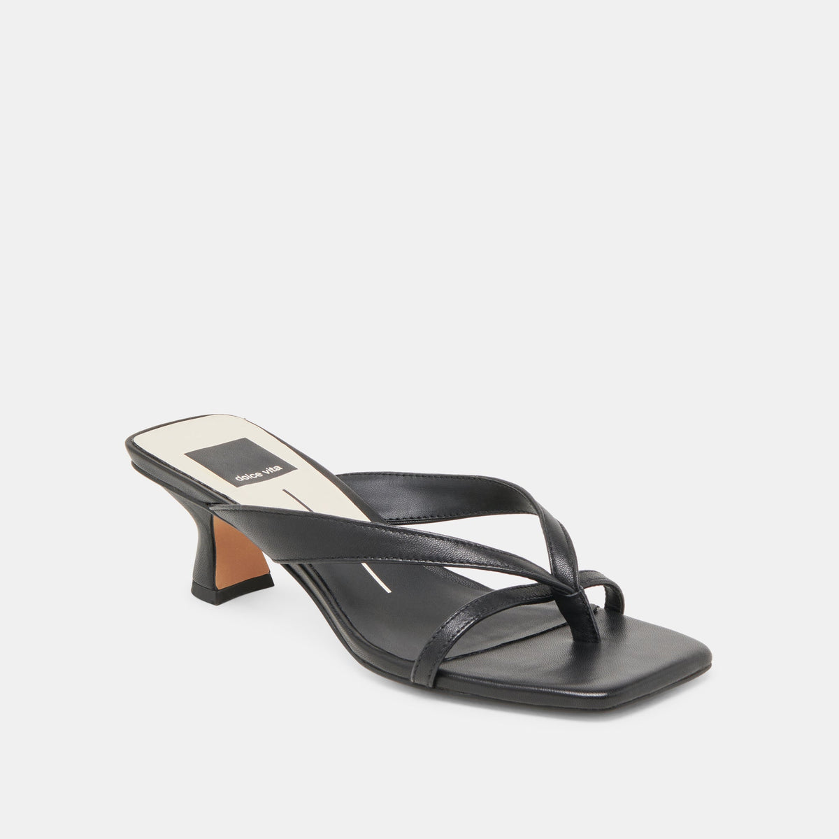 Dolce Vita SHOES | BREVEL WIDE HEELS ONYX LEATHER
 – Dolce Vita