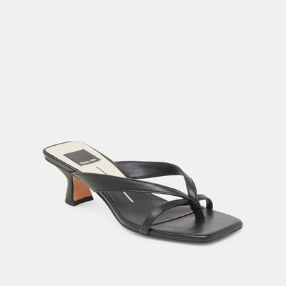 Dolce Vita SHOES | BREVEL WIDE HEELS ONYX LEATHER
 – Dolce Vita