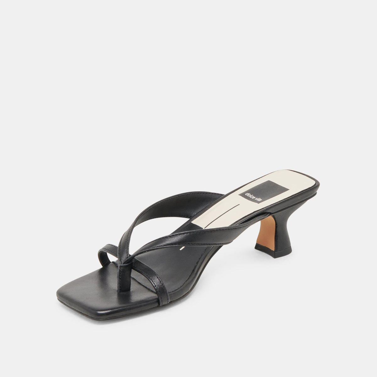 Dolce Vita SHOES | BREVEL WIDE HEELS ONYX LEATHER
 – Dolce Vita