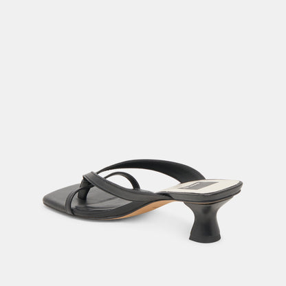 Dolce Vita SHOES | BREVEL WIDE HEELS ONYX LEATHER
 – Dolce Vita