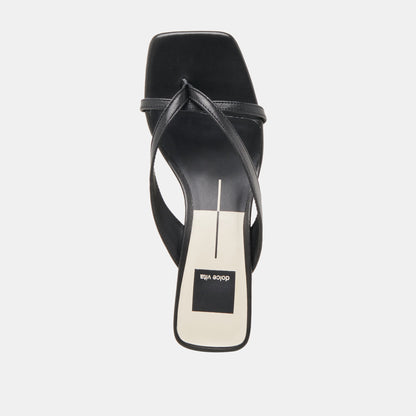 Dolce Vita SHOES | BREVEL WIDE HEELS ONYX LEATHER
 – Dolce Vita