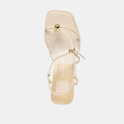 Dolce Vita SHOES | Mylee Creme Leather Heels