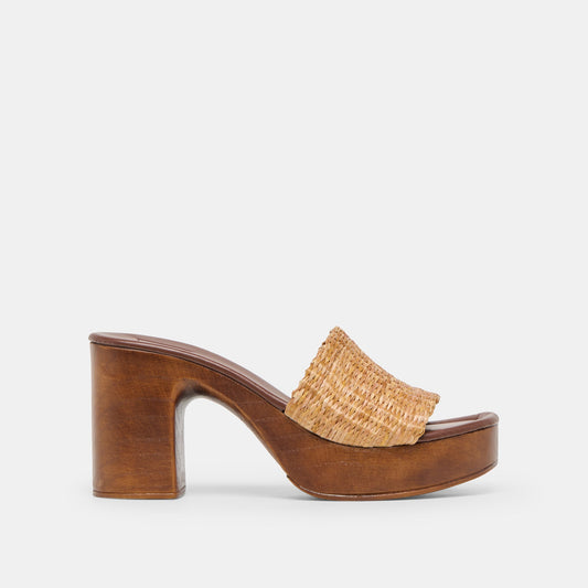 Dolce Vita SHOES | Celest Natural Raffia Heels