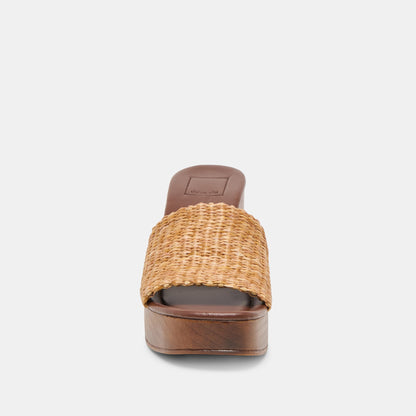 Dolce Vita SHOES | Celest Natural Raffia Heels