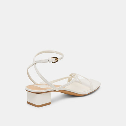 Dolce Vita SHOES | Karlos True White Leather Sandals