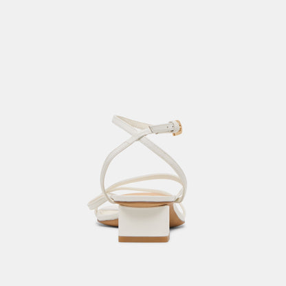 Dolce Vita SHOES | Karlos True White Leather Sandals