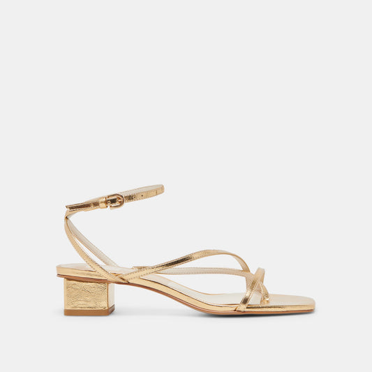Dolce Vita SHOES | Karlos Wide Gold Metallic Stella Sandals