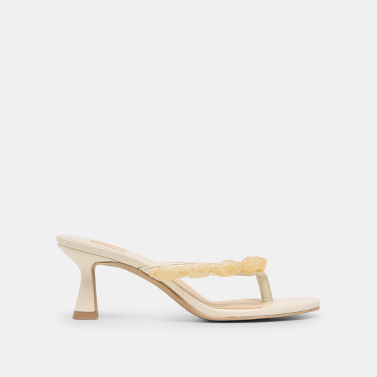 Dolce Vita SHOES | Daksie Off White Leather Heels