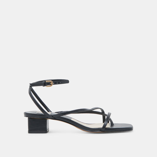 Dolce Vita SHOES | Karlos Wide Black Leather Sandals