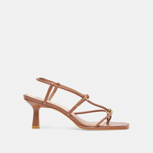Dolce Vita SHOES | Mylee Cognac Leather Heels
