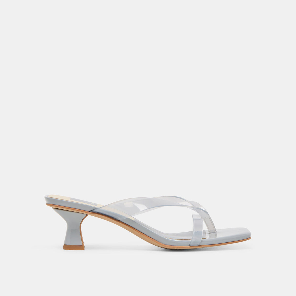 Dolce Vita SHOES | Brevel Vinyl Wide Dusty Blue Jelly Heels