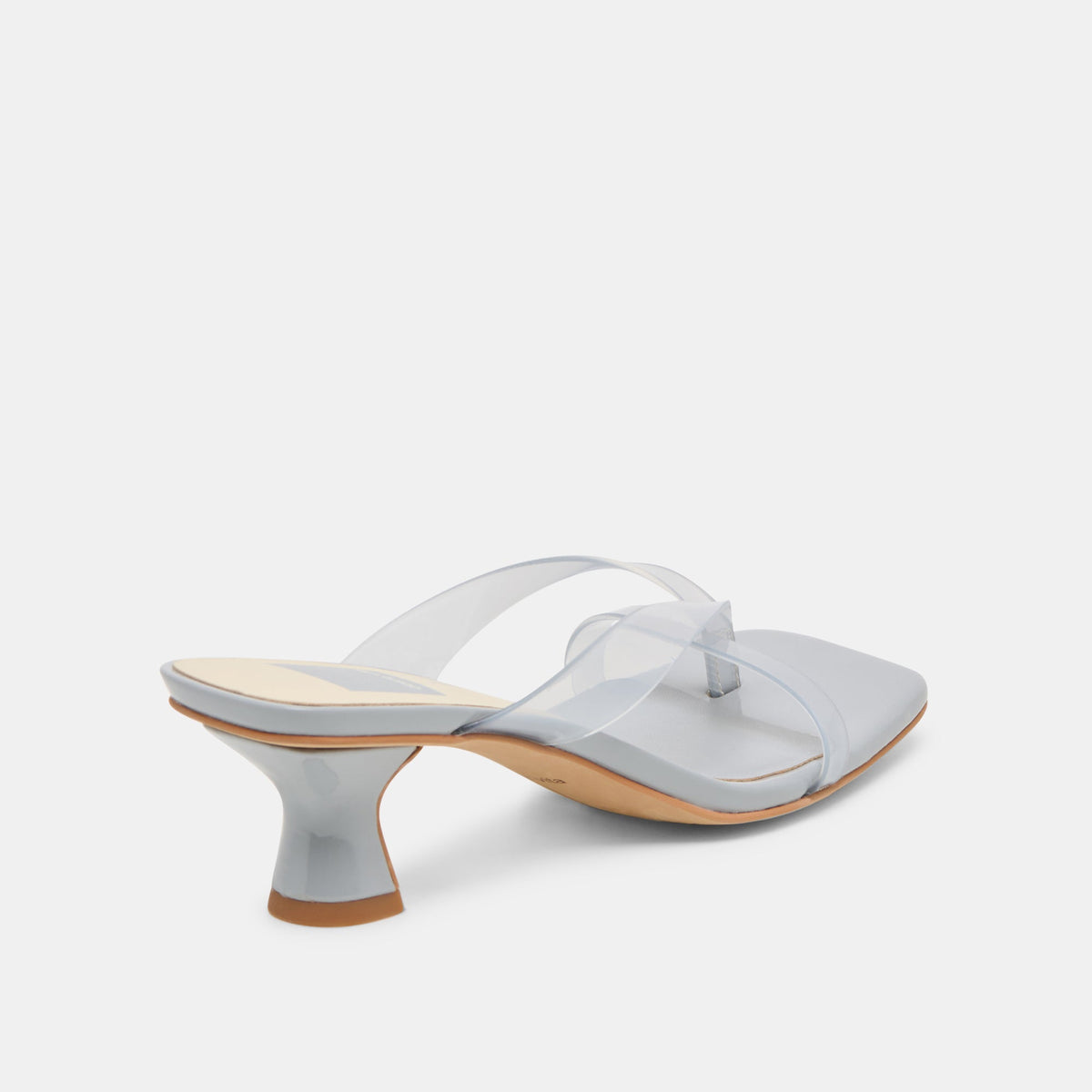 Dolce Vita SHOES | Brevel Vinyl Wide Dusty Blue Jelly Heels