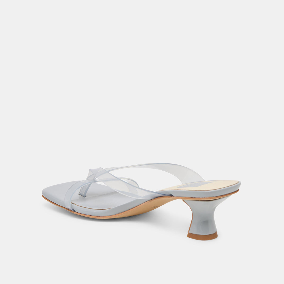 Dolce Vita SHOES | Brevel Vinyl Wide Dusty Blue Jelly Heels