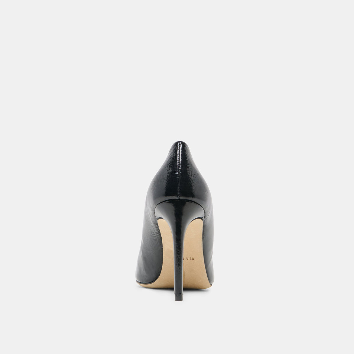 Dolce Vita SHOES | LANKY Black Leather Closed-Toe Pump Stiletto Heels