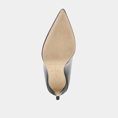 Dolce Vita SHOES | LANKY Black Leather Closed-Toe Pump Stiletto Heels