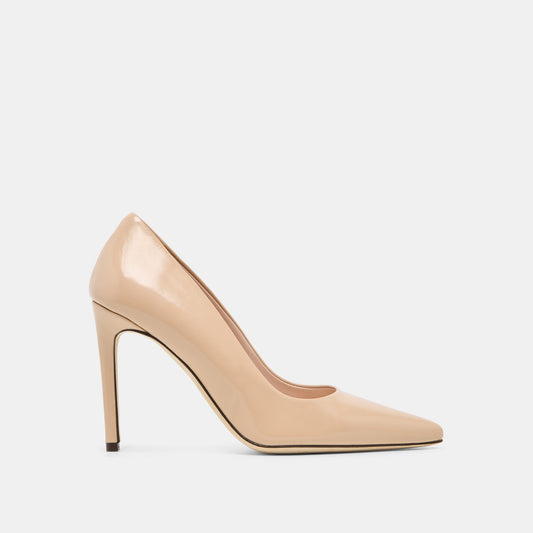 Dolce Vita SHOES | LANKY Tan Leather Closed-Toe Pump Stiletto Heels