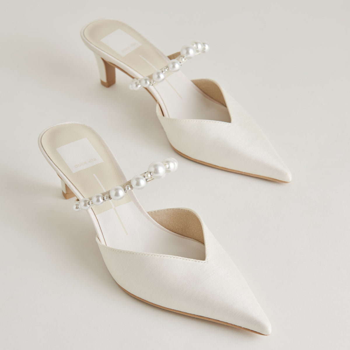Dolce Vita SHOES | Kanika Pearl Mid Vanilla Pearl Heels