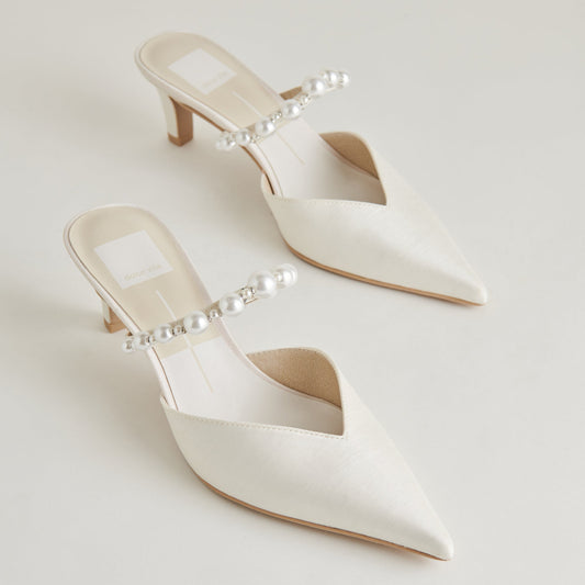 Dolce Vita SHOES | Kanika Pearl Mid Vanilla Pearl Heels