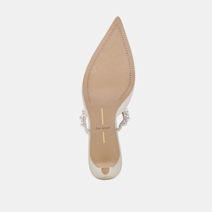 Dolce Vita SHOES | Kanika Pearl Mid Vanilla Pearl Heels