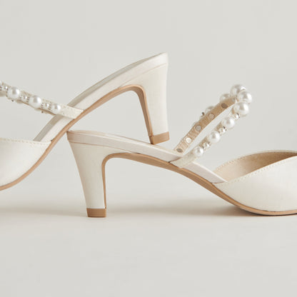 Dolce Vita SHOES | Kanika Pearl Mid Vanilla Pearl Heels