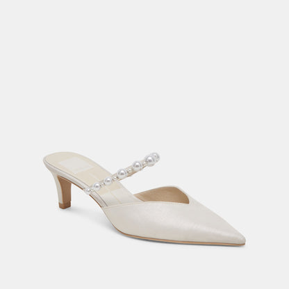 Dolce Vita SHOES | Kanika Pearl Mid Vanilla Pearl Heels