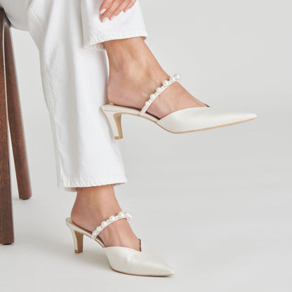 Dolce Vita SHOES | Kanika Pearl Mid Vanilla Pearl Heels