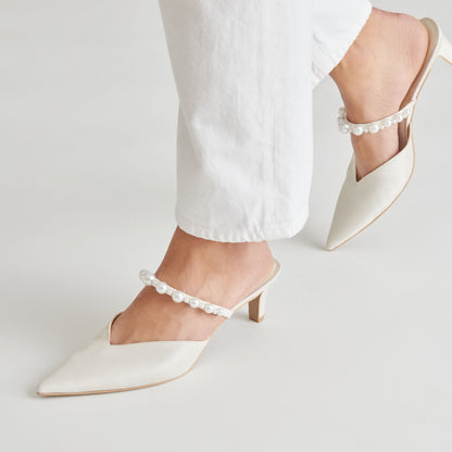 Dolce Vita SHOES | Kanika Pearl Mid Vanilla Pearl Heels