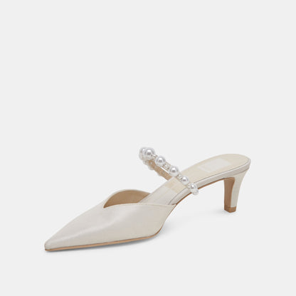 Dolce Vita SHOES | Kanika Pearl Mid Vanilla Pearl Heels