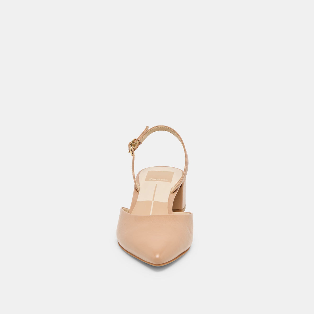 Dolce Vita SHOES | Carel Wide Lt Tan Crinkle Patent Leather Heels