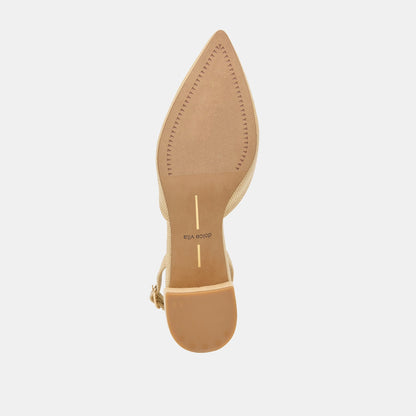 Dolce Vita SHOES | Carel Light Natural Raffia Heels