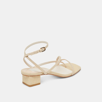 Dolce Vita SHOES | Karlos Wide Natural Woven Raffia Sandals