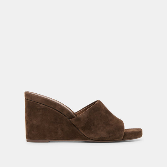 Dolce Vita SHOES | Holta Dk Brown Suede Wedges