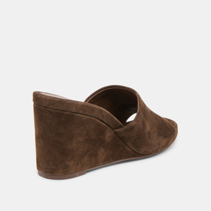 Dolce Vita SHOES | Holta Dk Brown Suede Wedges