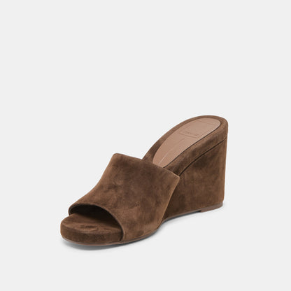 Dolce Vita SHOES | Holta Dk Brown Suede Wedges