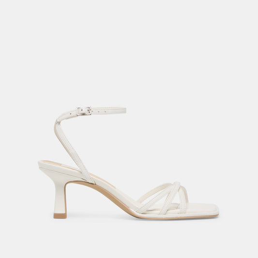 Dolce Vita SHOES | Manji True White Leather Heels