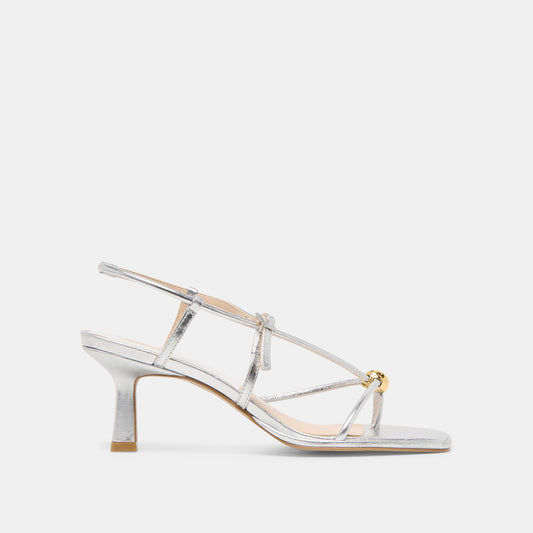 Dolce Vita SHOES | Mylee Silver Distressed Leather Heels
