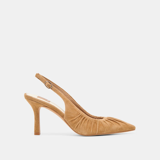 Dolce Vita SHOES | Keira Lt Brown Suede Heels